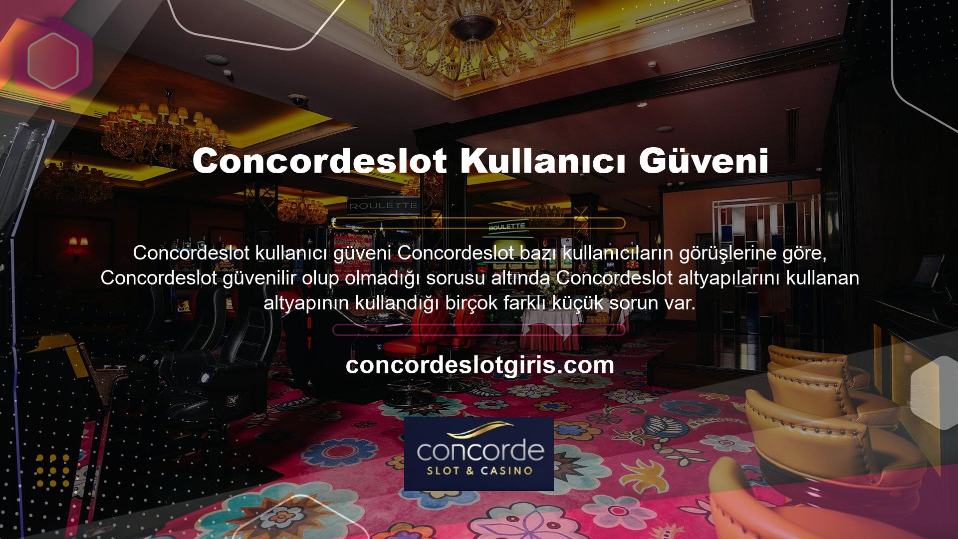 Kullanıcıların bu soruların cevabını zihinlerinde bulduğunu ve Concordeslot bunu güvenilir bir site olarak gördüğünü söyleyebiliriz